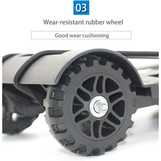 折りたたみ輸送トロリー アルミニウム鉄製折りたたみハンドトラック ポータブル手荷物トロリー 軽量ハンドトラック カラー 2